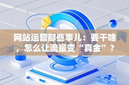 网站运营那些事儿：要干啥，怎么让流量变“真金”？