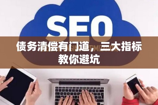 债务清偿有门道，三大指标教你避坑