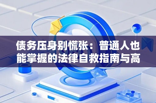 债务压身别慌张：普通人也能掌握的法律自救指南与高效清债策略