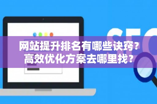 网站提升排名有哪些诀窍？高效优化方案去哪里找？